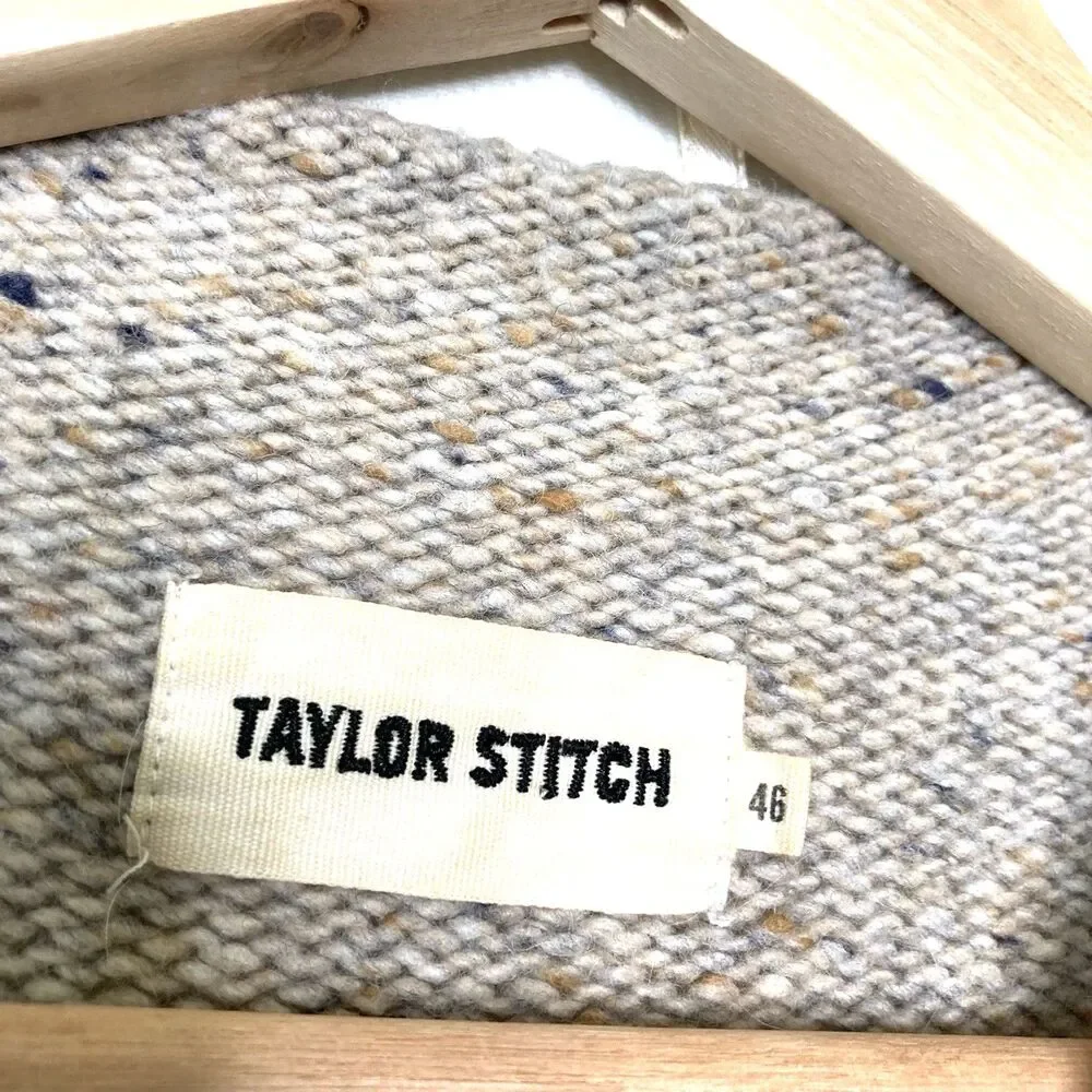 Taylor Stitch Fisherman Crewneck Sweater in Oatmeal Size 46 or US 2XL Coastal co